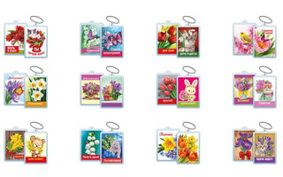 Брелок "8 марта" акрил код 614