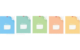 Тетрадь 12л "С уголком" косая линия 12Т5В6 053400 ассорти Хатбер