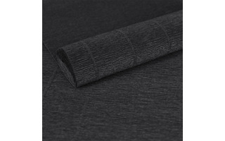 Цветная гофрированная бумага 602 черный 50см*2,5м 180гр