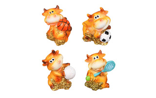 Сувенир "Фигурка.Бычок спортмен" полистоун 6*5*4см ассорти 398-344