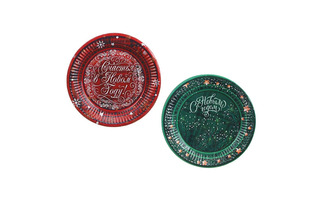 Тарелки "С Новым Годом!" бумажные d18см (6шт в уп) 2-1 393-227