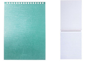 Блокнот А5   80л "Metallic" мята на гребне бумвинил 80Б5бвВ1гр 066850 Хатбер