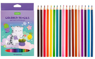 Карандаши 18 цв "Приключения кота Пирожка" Хатбер CS_066357