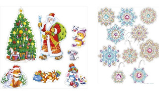 Наклейки декоративные код 950 НОВЫЙ ГОД А4+ 089.419