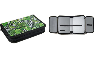 Пенал 1 отд ПО-42 "Тропики" с 2 откидными планками 200*130 ткань