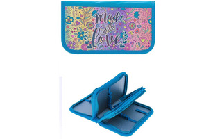 Пенал 3 отд ПО-11 "Яркие цветочки" большой 190*105