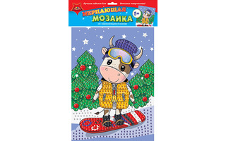 Мозаика мерцающая А3 "Крутой спортсмен" Апплика С1573-64