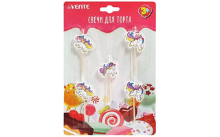Набор свечей для торта  "DeVente.Единорог" 5шт 2,8*3см 9060916