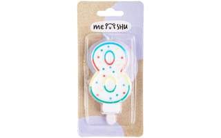 Свеча-цифра MESHU "8" MS_32391