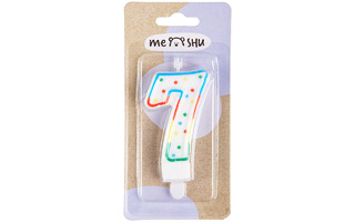 Свеча-цифра MESHU "7" MS_32389