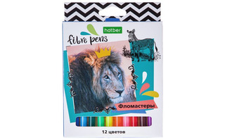 Фломастеры 12цв "Сафари" FP_067044 Hatber