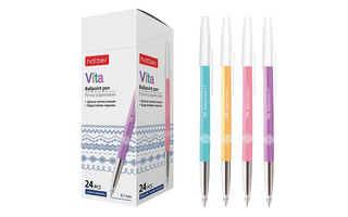 Ручка шариковая "Hatber.Vita" на масл.основе синяя 0,7мм BP_066439