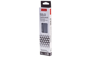 Карандаш ч\гр "Hatber.Solo" с ластиком трехгранный BL_065291 (ТОЛЬКО УПАКОВКОЙ)