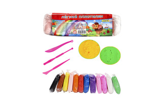 Пластилин легкий 12 цв ПрофПресс прыгающий,не тонущий НД-1642