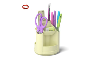 Органайзер "Erich Krause.Mini Desk.Pastel" 8 предметов желтый 53234