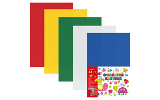 Фоамиран (мягкий пластик)  А3  5л 5цв "deVente" толщина 2мм 8013800