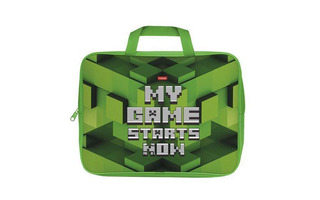 Папка для тетрадей А4 "Pixels" текстиль молния с ручками NSn_72033 Hatber