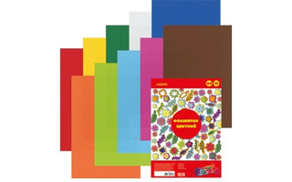 Фоамиран (мягкий пластик)  А4 10л 10цв "deVente" толщина 1мм 8040796