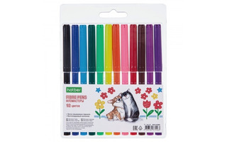 Фломастеры 12цв "Pets story" FP_066269 Хатбер