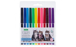 Фломастеры 12цв "Верные друзья" FP_067040 Hatber