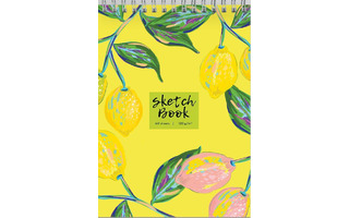 Скетчбук А4  60л "Лимоны" спираль тв.обл 120г/м² ЕАС-10731 АкХолд