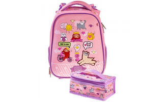 Рюкзак "Ergonomic Classic.Мечтатели" 37*29*17см 2отд+термосумка NRk_60024 Hatber