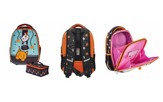 Рюкзак "Ergonomic light.Мяу-стори" 38*29*15см 2 отд светоотр.+термосумка NRk_60041 Hatber