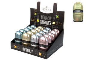 Точилка "LOREX MULTI.MINDBENDING" с ластиком LXSRMU-MB/931