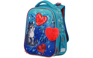 Рюкзак "Berlingo.Expert Max.Heart" 37*28*16см 2отд эрг.спинка+дождевик RU06123