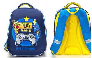 Рюкзак "Schoolformat.ERGONOMIC LIGHT.Play game" 2отд жесткий каркас РЮКЖКМБ-ПГМ