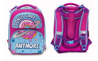 Рюкзак "Schoolformat.ERGONOMIC.2Е Donut worry" 2отд жесткий каркас РЮКЖК2Е-ДВО