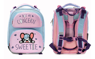 Рюкзак "Schoolformat.ERGONOMIC.2Е Frenchie" 2отд жесткий каркас РЮКЖК2Е-ФРН