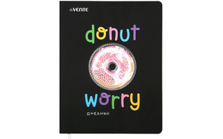 Дневник школьный 1-11 кл обложка твердая "deVente.Donut Worry" иск.кожа 2020198