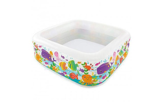 Надувной бассейн "Аквариум" 159*159*50см И57471 от 3лет