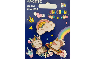 Набор значков "deVENTE.Magic Unicorn" (3шт) 8092102