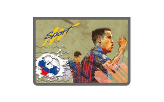 Папка для тетрадей А4 ПМ-А4-291 "Футбольные эмоции" молния сверху