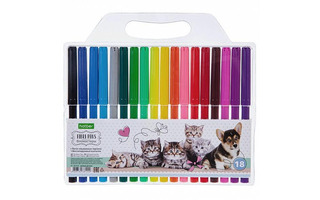 Фломастеры 18цв "Верные друзья" Хатбер FP_067041