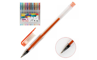 Набор 12 гелевых ручек "deVente.Cosmo Glitter" в футляре  с блестками 1мм 5051042