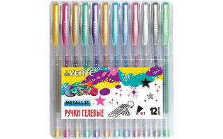 Набор 12 гелевых ручек "deVente.Cosmo Metallic" металлик 1мм 5051047