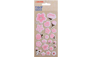 Наклейки объемные "deVente.Sakura" 17,5*9см пластик 8002039