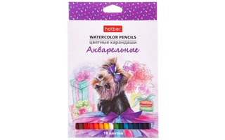 Карандаши 18 цв Акварель кругл.заточ. CS_068406  Хатбер