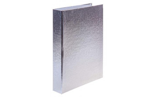 Тетрадь А5 120л на кольцах "Бумвинил.Metallic" серебро Хатбер 120ТК5В1_03426