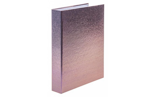 Тетрадь А5 120л на кольцах "Бумвинил.Metallic" коричневый Хатбер 120ТК5В1_03404