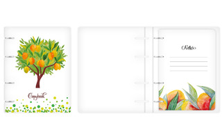 Тетрадь А5  80л на кольцах "Манго" пластик 10825 АкХолд