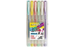 Набор  6 гелевых ручек "deVente.Cosmo Metallic" металлик 1мм 5051045