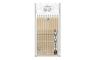 Набор ч/гр карандашей 12шт "Инженер" 12Р-1240(цена за набор) ВКФ