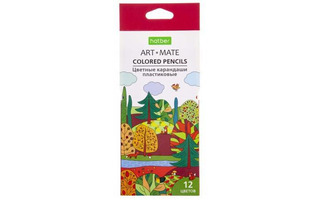 Карандаши 12 цв "ЕСО.ART-Mate" пластик  Хатбер CS_068177