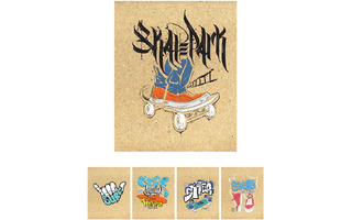 Тетрадь 48 л "Skate and surf" обл. крафт АкХолд 10902/5