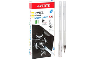 Ручка гелевая "deVente.Moonlight" белая, с эффектом Highlighter 0,8мм для черной бумаги 5051012