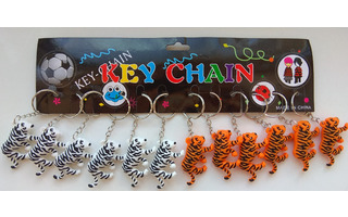 Брелок "Тигр №3" резина плоский GK-1375